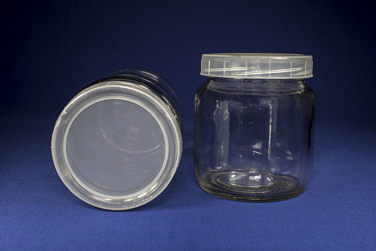 450ml Glass Jar, Pattern : Plain