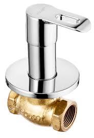 Brass Concealed Stop Cock, Color : Sliver Golden