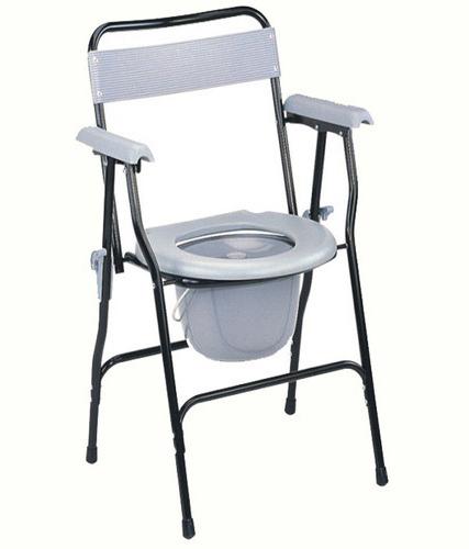 HIMALAYA Square Polished Stainless Steel Commode Chair, Feature : Comfortable, Corrosion Proof