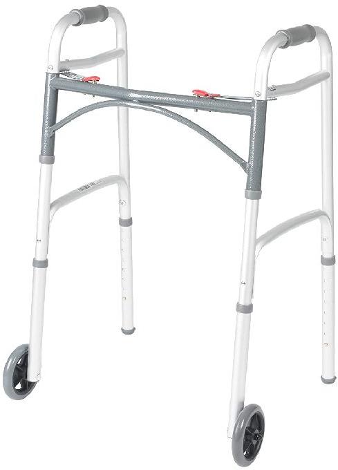 Acrylic Polished Walker with Wheels, Feature : Anti Corrosive, Durable