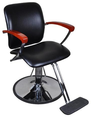 Stainless Steel Salon Chair, Color : Black