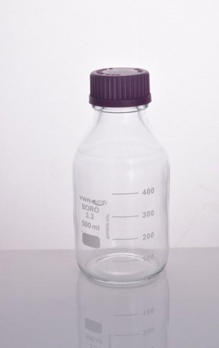 Borosilicate 3.3 glass Laboratory Reagent Bottles, Capacity : 500 ml
