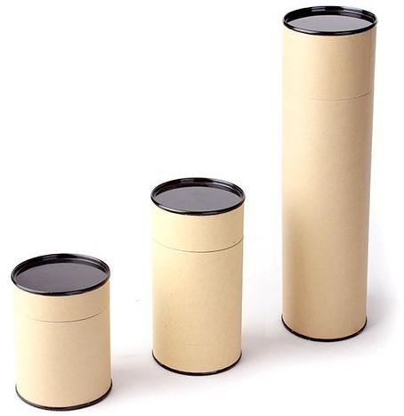 Plain paper canister, Shape : Round