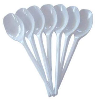 Plastic Disposable Spoon, Color : White