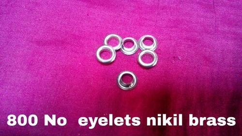 Round Brass Eyelets, Color : Silver