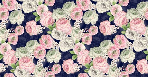 Floral Printed Satin Silk Fabric
