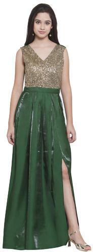 Green Party Gown