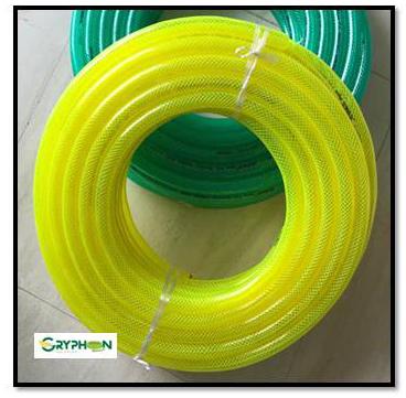 Gryphon Low Round PVC Braided hose pipe, for Home Purpose, Fluid Type : Water
