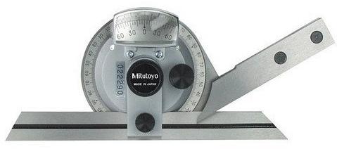 Stainless Steel Calibration Of Bevel Protractor, Color : Black-silver