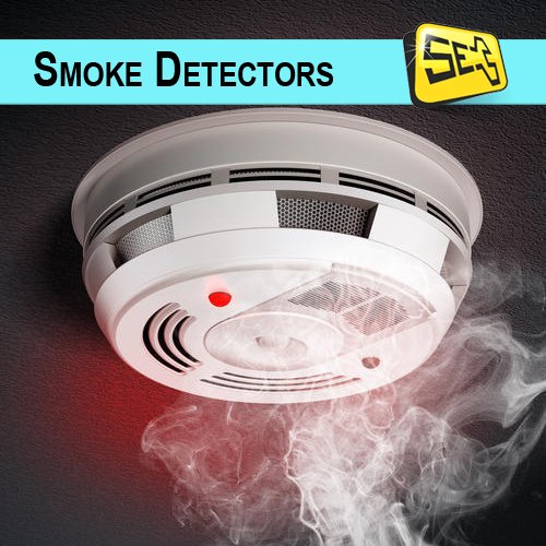 Polycarbonate Smoke Detectors, Color : white