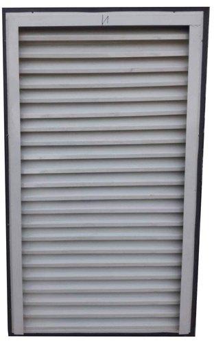 Rectangular Polished Galvanized Steel Louvers, Color : Grey