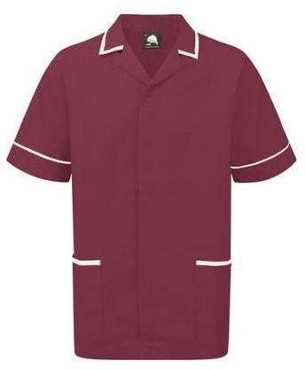 Plain Pure Polyester Collar T Shirt, Size : XL, Small, Medium, Large