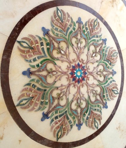 Marble Mosaic Medallion, Pattern : Printed