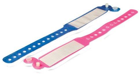 PVC Hospital ID Wristband, Color : Blue, Pink