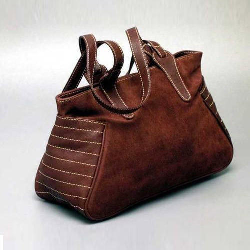 Plain Leather Ladies Bag, Style : Loop Handle