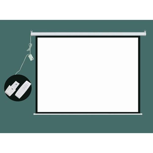 Motorized Projection Screen, Color : White
