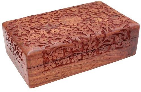 Wooden jewelry box, Size : 8x5x2 Inch