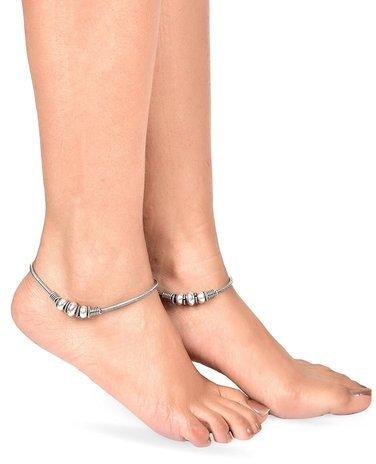German silver anklet, Occasion : Wedding