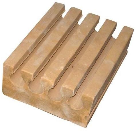 Ceramic Grooved Bricks, Size : 9 x 9 x 3