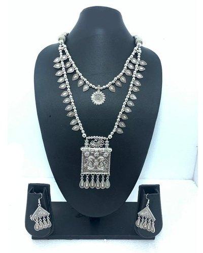 Zinc Oxidized Necklace Set, Occasion : Wedding