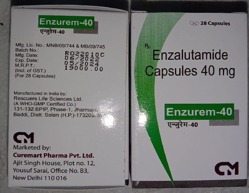 Enzurem (Enzalutamide) 40m,g Capsules