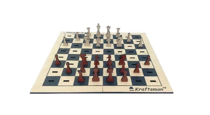 Wooden Portable Chess Board Game