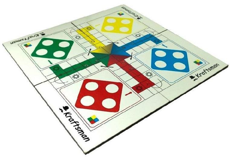 Wooden Portable Ludo Board Game