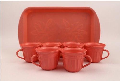 Plastics Tea Cup Set, for Home, Color : Multicolored