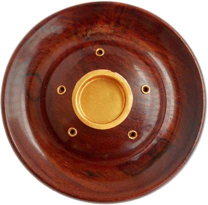 Wood platter shape incense burner, for Indoor, Working Pressure : NON