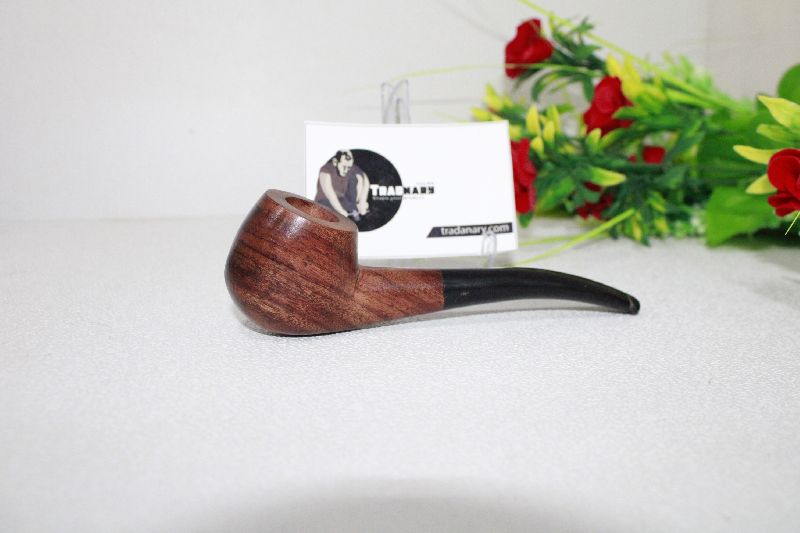 Wooden Polish Plain 60-90gm classic design smoking pipe, Feature : Durable, Excellent Durability, Eye-catchy Look
