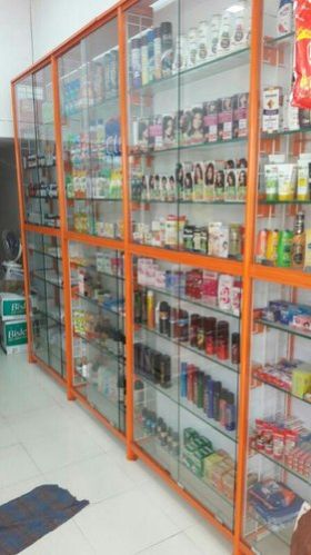 Medical Shop Glass Rack