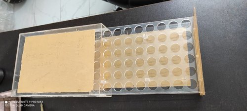 Acrylic Test Tube stand, for Chemical Laboratory
