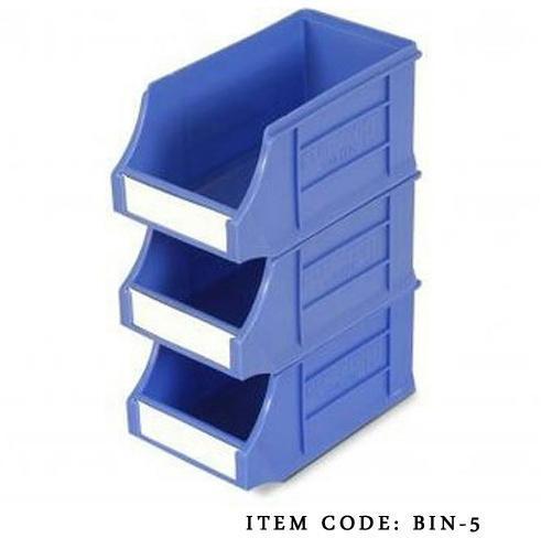 Rectangular Plastic Rack Bins, Color : Blue, White