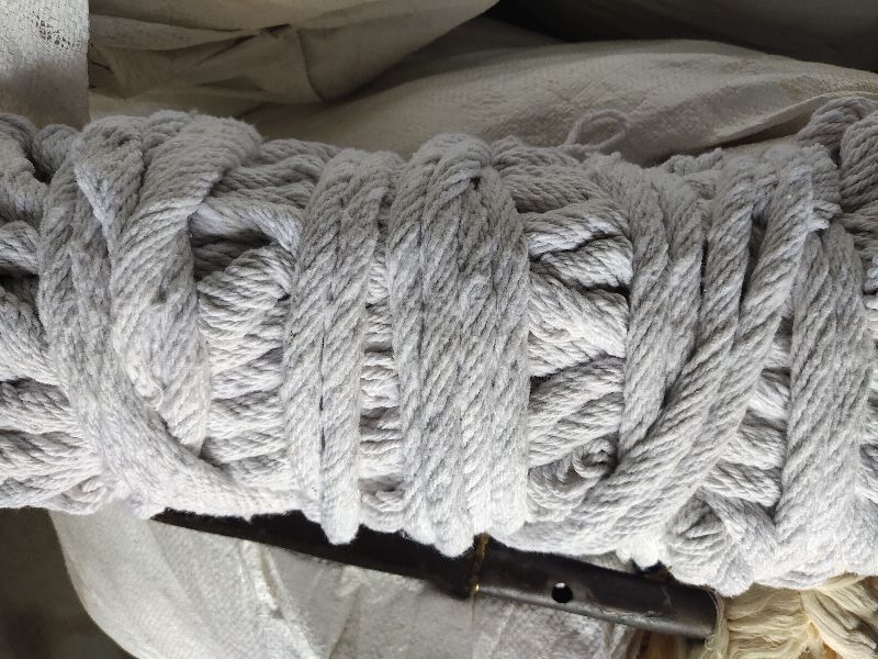 Twisted cotton yarn, Color : White