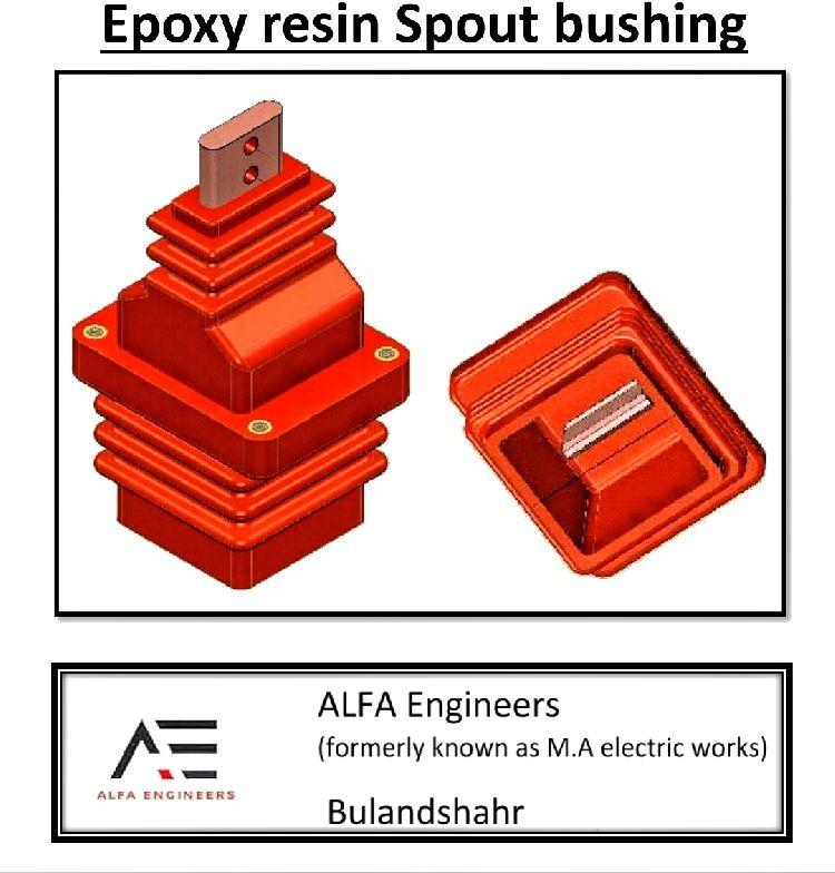 Epoxy resin bushing spout
