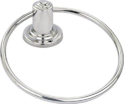 Rectangle Stainless Steel Round Towel Ring, for Bathroom Fittings, Color : Silver