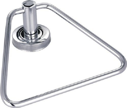 Silver Stainless Steel Triangle Towel Ring, for Bathroom Fittings