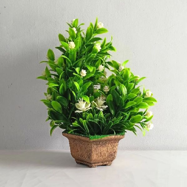 # 39  Hauteur avec pot 20 cm  Chinois en pin Arbre en pot Plastique Blanc  Artificielle Plastique bonsaï  