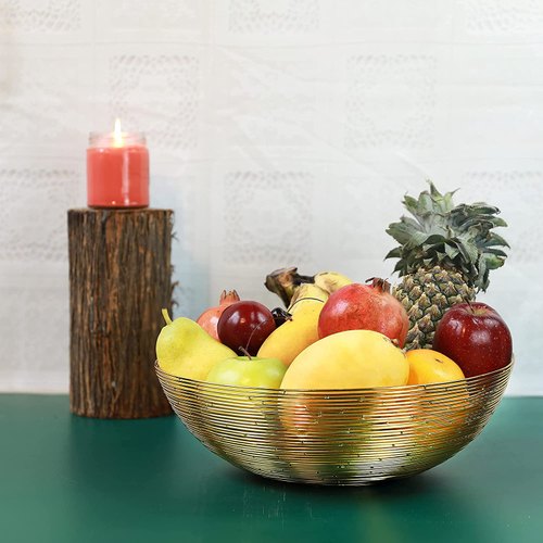 Metal Fruit Basket, for Home, Color : Black