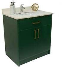 30x22x34.5 Inch Green Bathroom Vanity