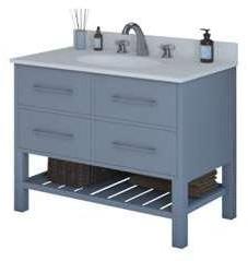 36x22x34.5 Inch Grey Bathroom Vanity