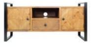 37.8x18.25x15 Inch Wooden TV Unit