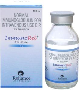 Immunorel 5gm Injection, Composition : Human Gamma Globulin (5% w/v)