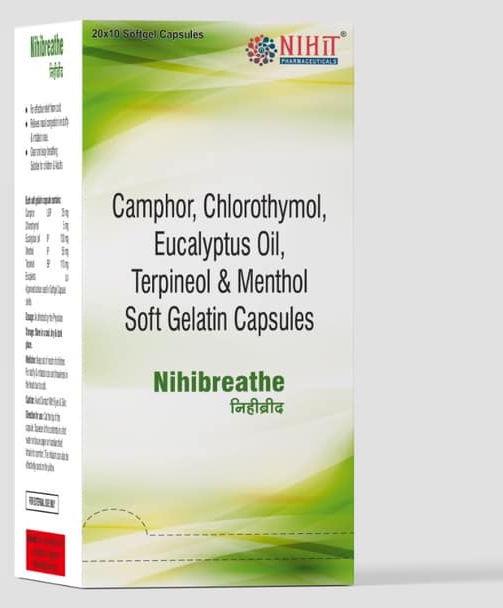 Nihibreathe Softgel Capsules, for Hospital, Clinical