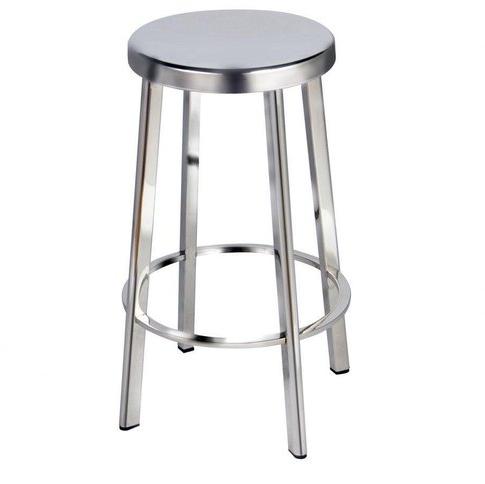 Polished Stainless Steel Revolving Stool, for Hospital, Clinic, Feature : Fine Finished, High Quality
