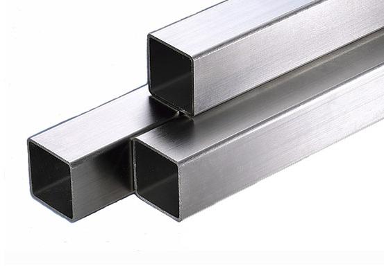 Polished Stainless Steel Square Tube, for Industrial Use, Color : Silver