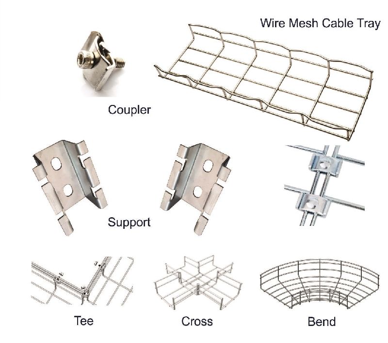 Stainless Steel Wire Mesh Cable Tray, Feature : High Strength, Premium Quality