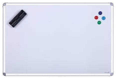 Rectangular Aluminium Magnetic Glass Whiteboard, for College, Office, School, Size : 23 X35 Inch