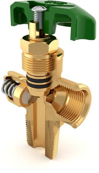Polished Brass Gas Cylinder Valve, Size : Standard