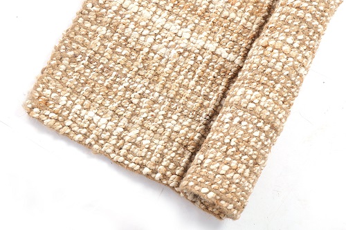 Rectangular Cotton Butter Chunky Rugs, for Home, Hotel, Office, Technics : Handloom